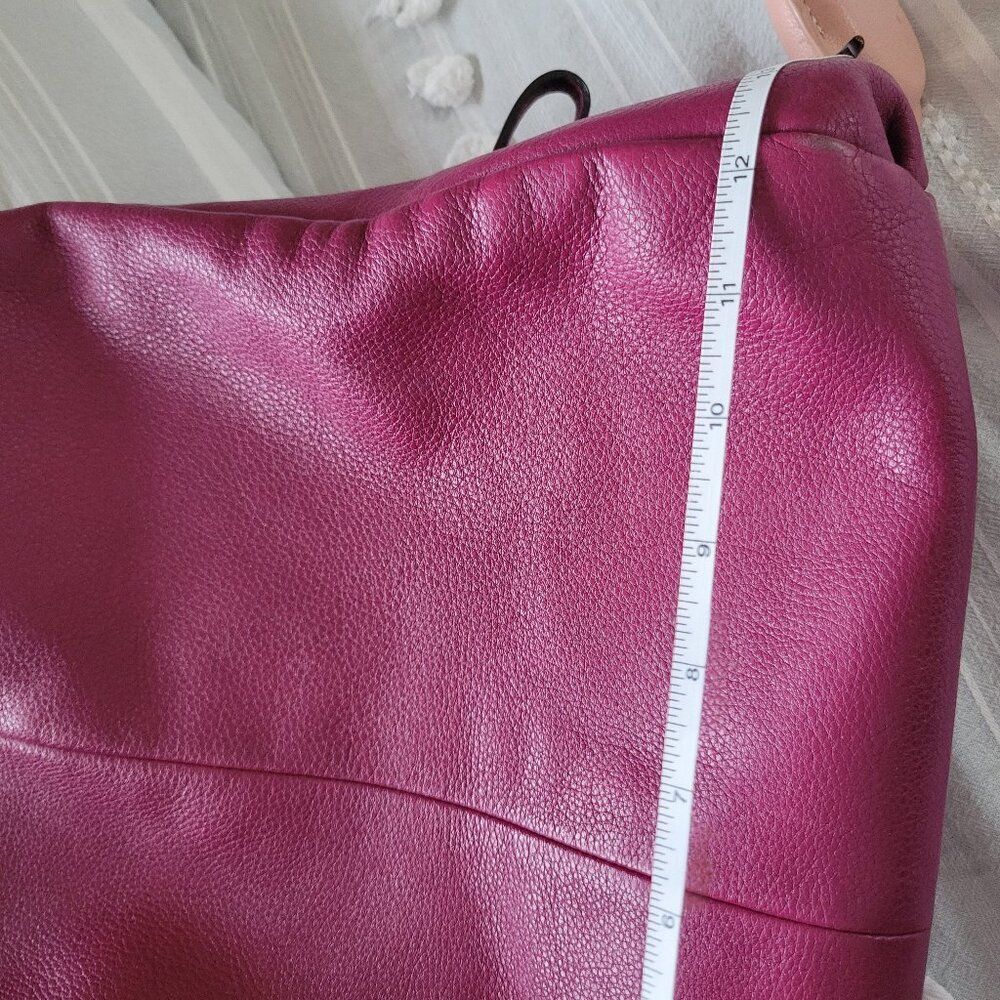 Coach Madison Phoebe Hobo Bag Style 24621 Raspberry Boho Y2K Authenticated 4/26 - Picture 10 of 13